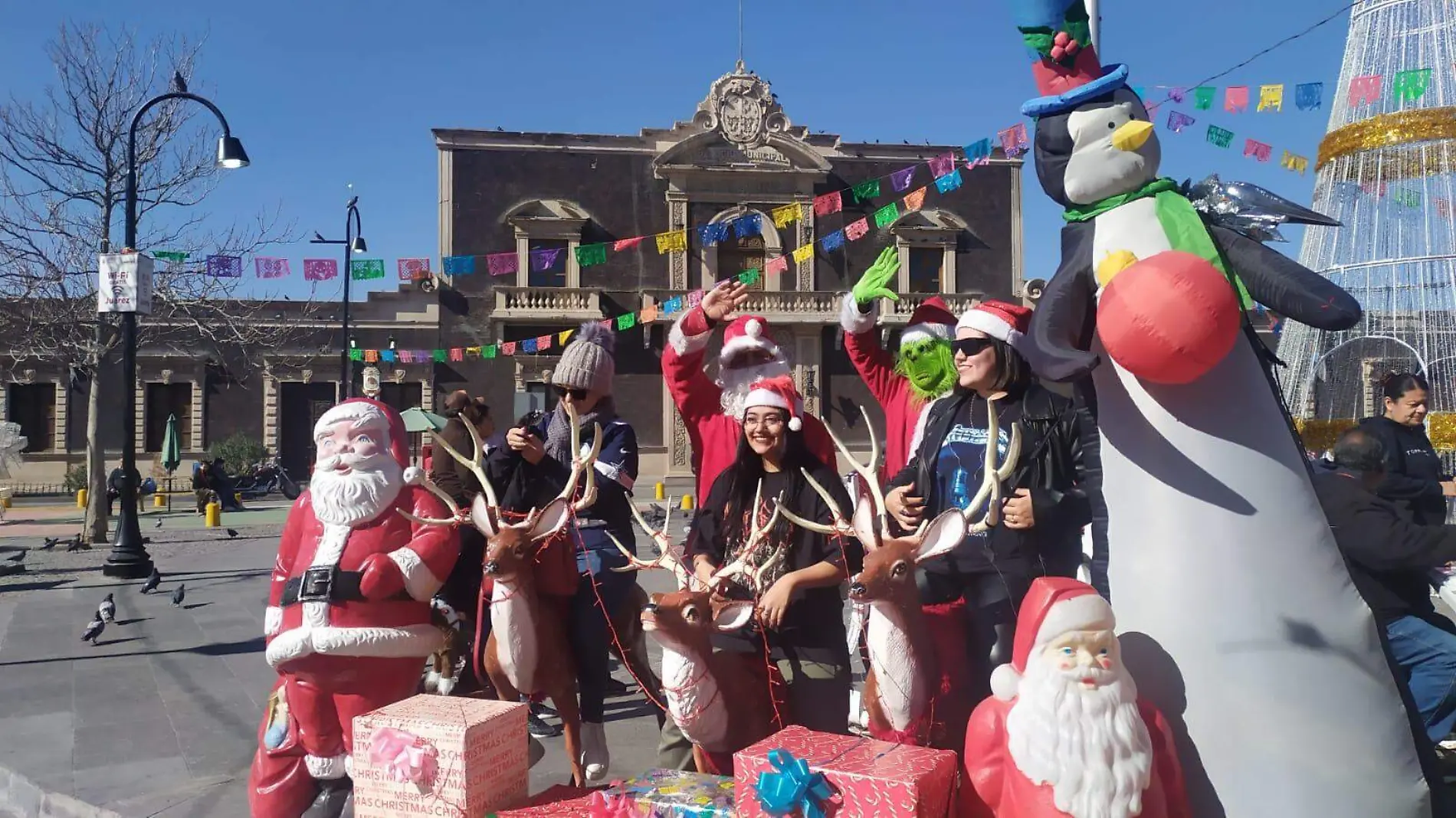 El Grincha en el centro